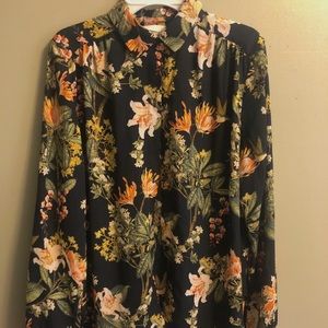 floral blouse/button down (H&M)